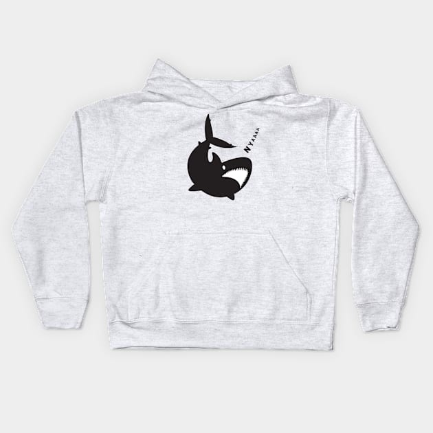 Nyaaaa said sharky Kids Hoodie by VisionarySerendipity